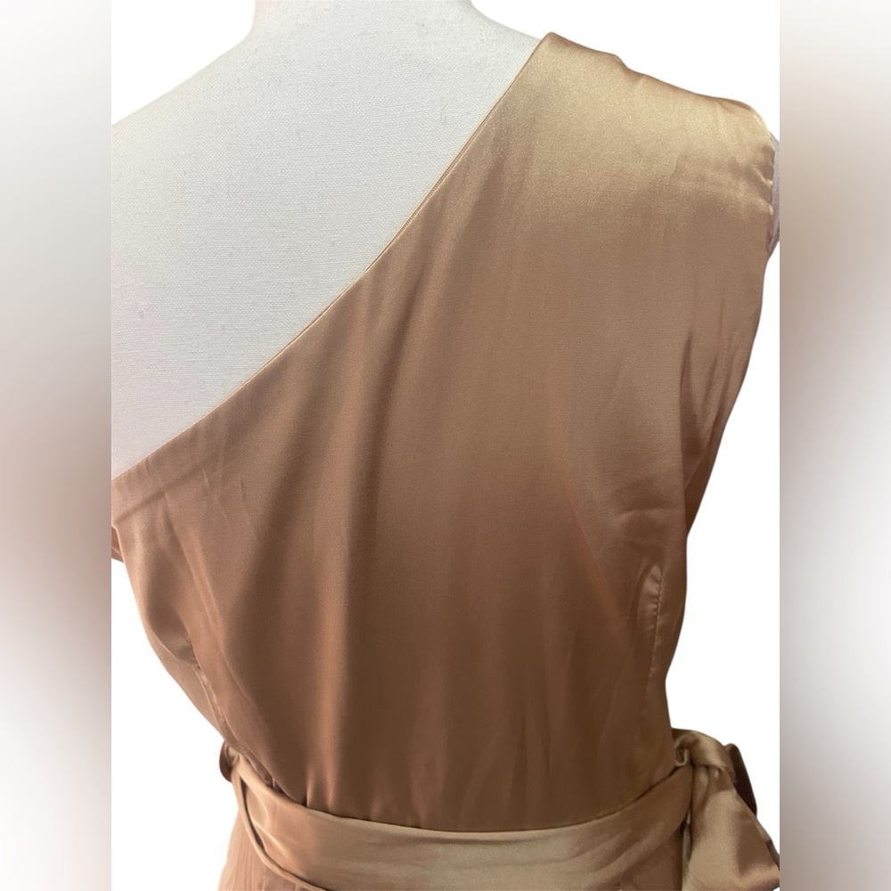 BALTIC BORN , Elegant Tan One-Shoulder Dres - Picture 4 of 8